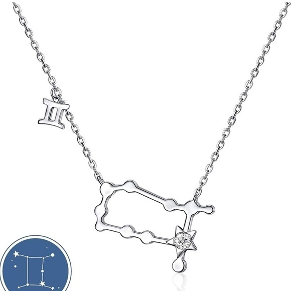 ⭐️cryslove Zodiac Sign Gemini Necklace⭐️ - Picture 2 of 8